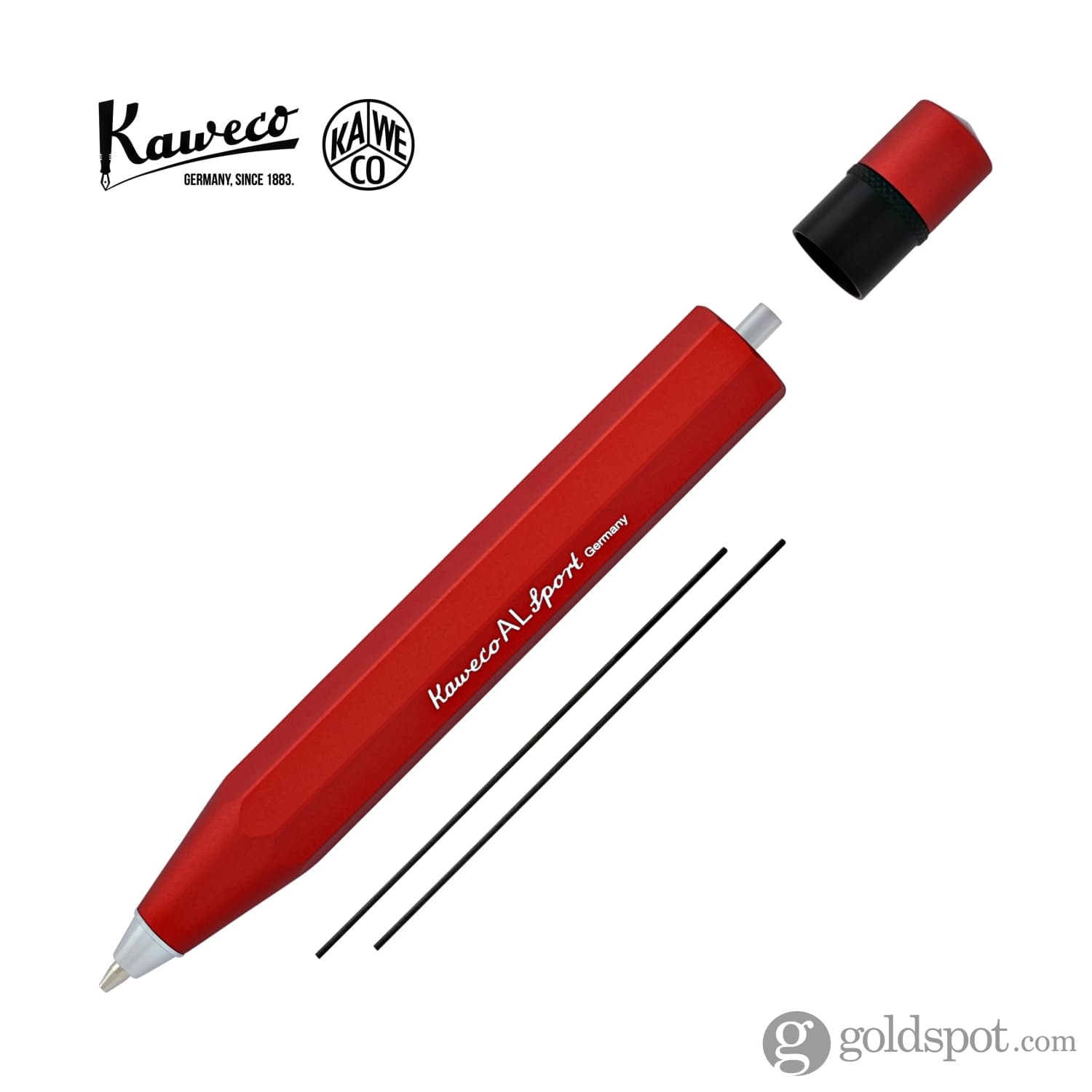 Kaweco AL Sport Red 0.7mm Mechanical Pencil - Premium Aluminum Writing Tool for Artists, Students & Professionals - Perfect for Sketching, Note-Taking & Office Use