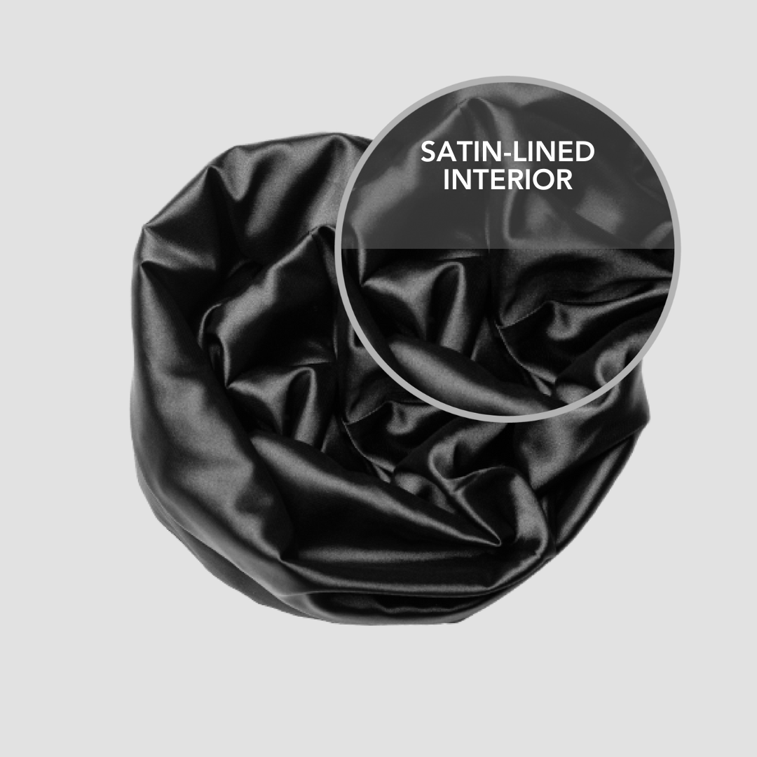 Hairbrella Satin Lined Sleep Cap for Men XL - 2 Pack Bundle | Soft & Breathable Hair Protection for Nighttime & Travel | Reduce Frizz & Breakage