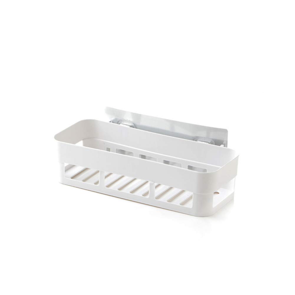 YHSGY 1-Piece Plastic Bathroom Shelf - Corner Shower Storage Rack, Kitchen & Bathroom Wall Mount Organizer (26x10x6cm) - Perfect for Small Spaces, Bathroom Essentials & Kitchen Utensils Storage