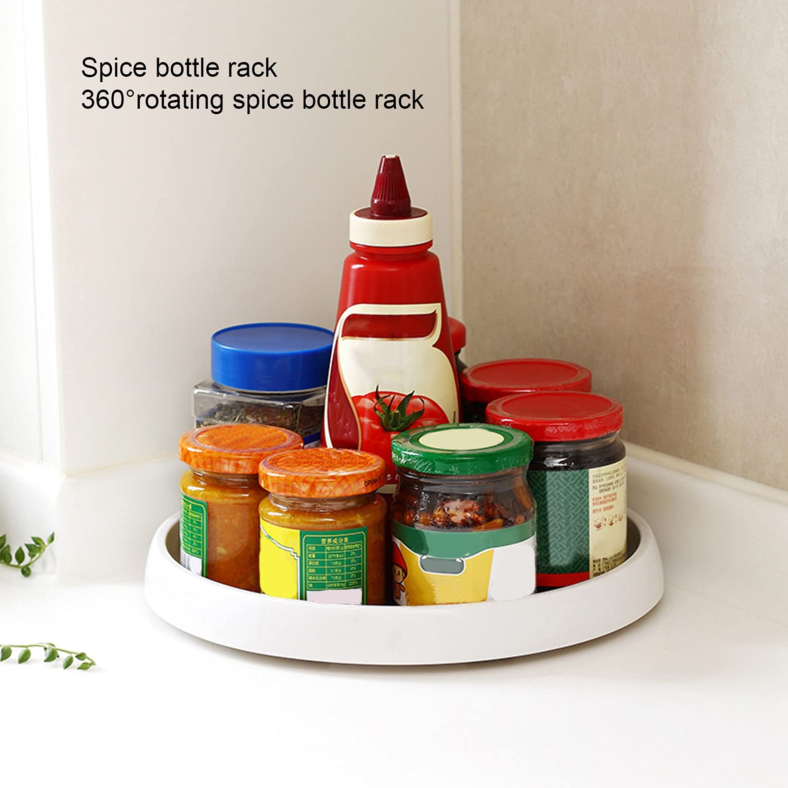Sturdy Spice Rack Organizer with Reinforced Edges & Non-Slip Base - Compact Kitchen Cabinet Storage for Spices, Condiments & Small Items - Perfect for Pantry, Refrigerator, Bathroom & Countertop Organization