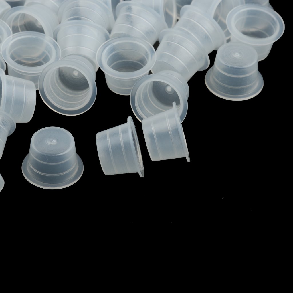 100Pcs Clear Plastic Grommets for Tattoo Machine Needles - Professional Tattoo Gun Supplies - Perfect for Tattoo Artists & DIY Tattoo Kits