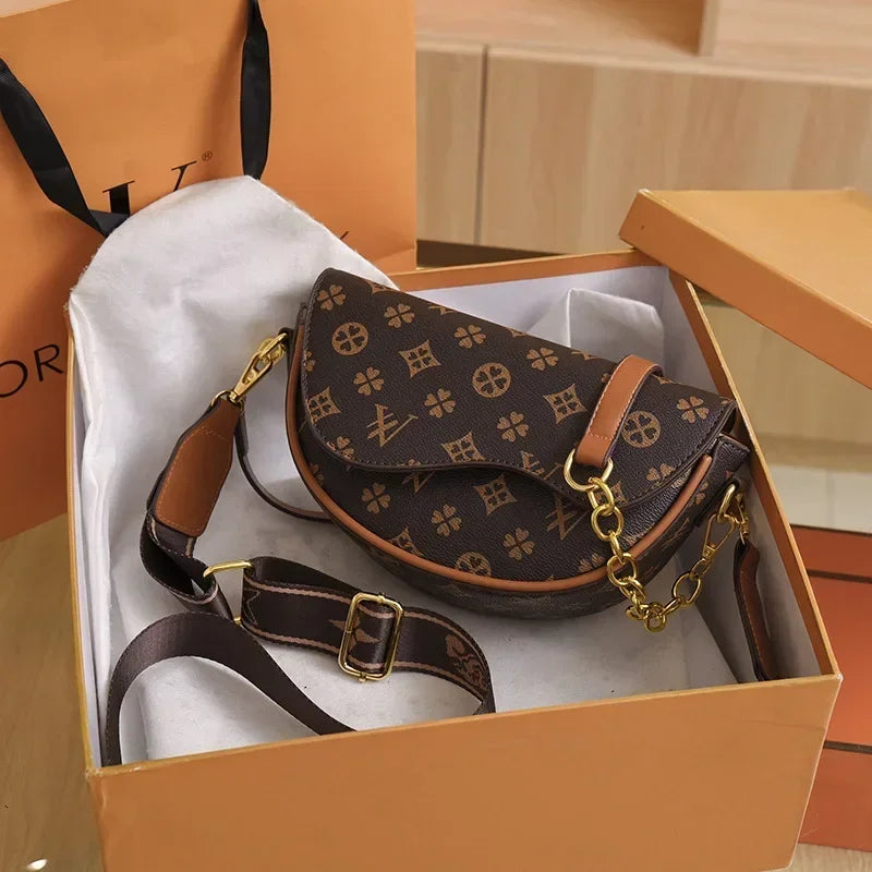 Luxury Designer Crossbody Shoulder Bag for Women - 20x14x8cm Travel Tote & Clutch Purse - Perfect for Daily Use, Office, Parties, and Travel Accessories
