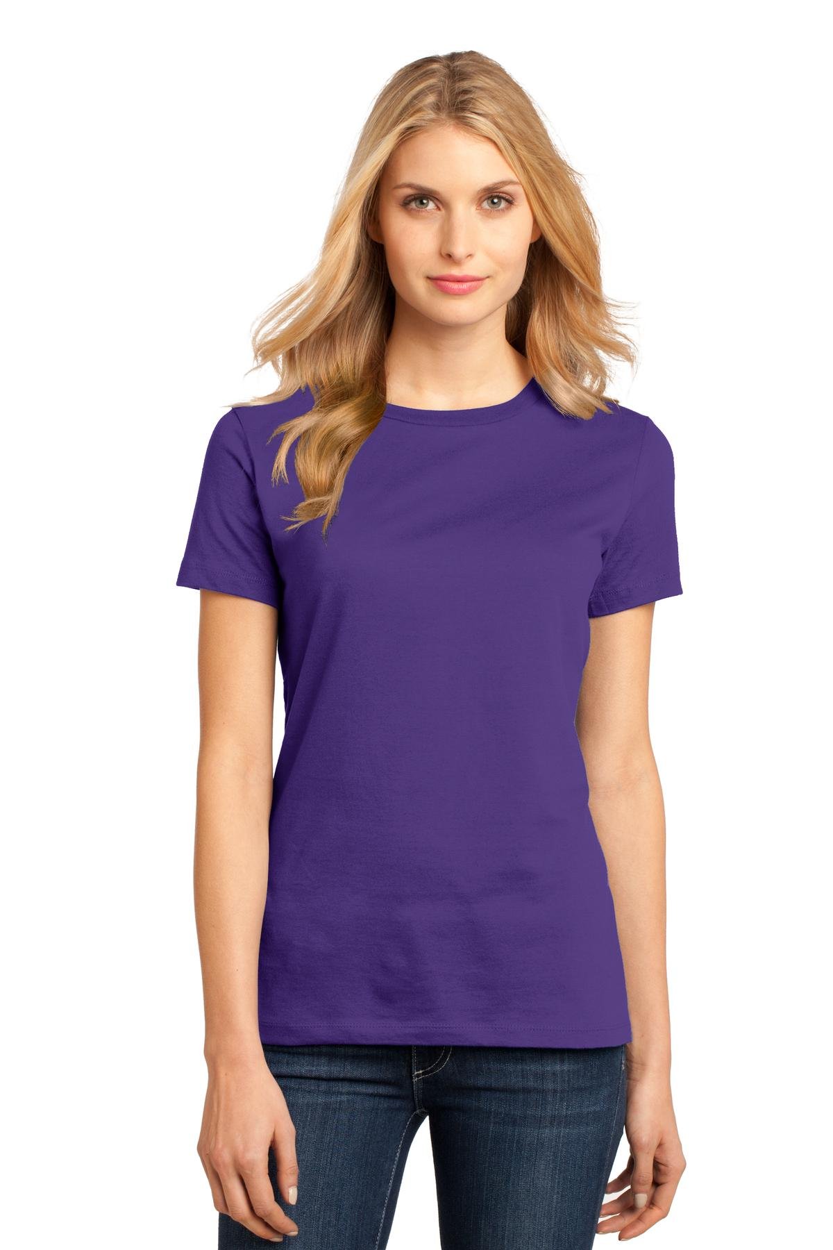 District Women's Perfect Weight Tee DM104L - Lightweight Comfortable Short Sleeve T-Shirt for Casual Wear, Workout & Everyday Outfits