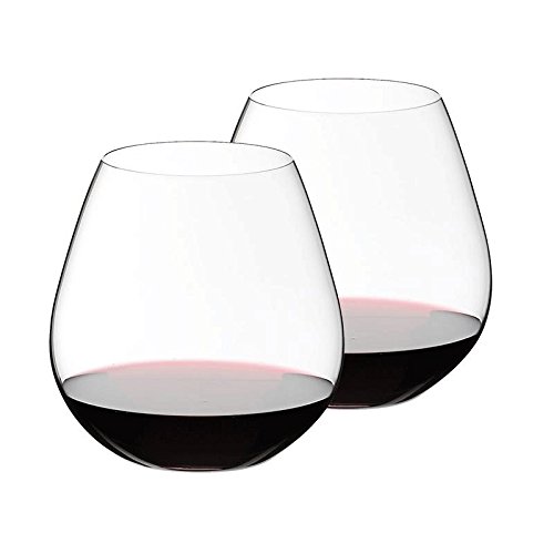 Premium Riedel O Stemless Pinot Noir Nebbiolo Wine Glasses Set of 6 - Elegant Stem-Free Design for Red Wine Tasting, Dinner Parties & Home Entertaining