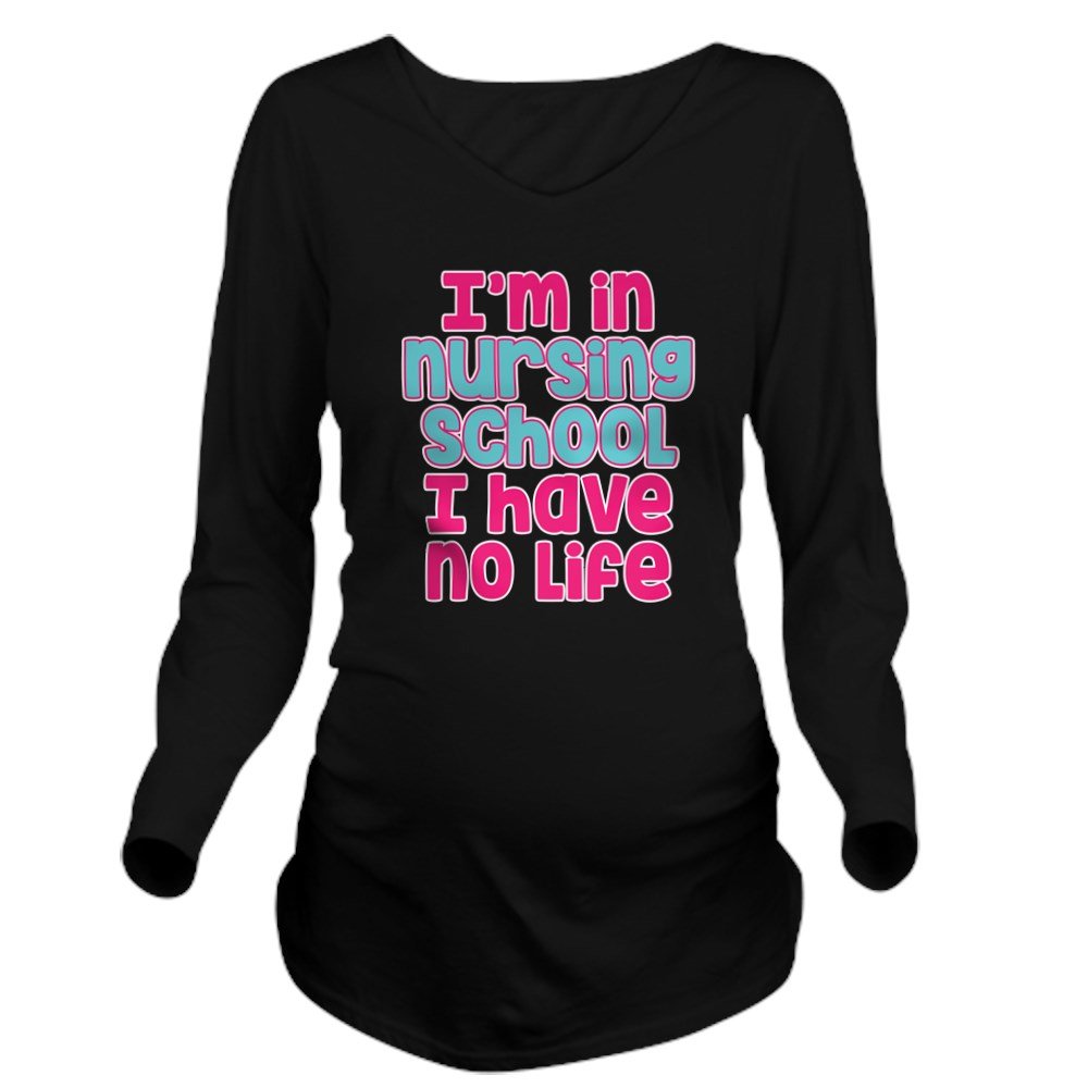 I Love Paris Long Sleeve Maternity T-Shirt - Comfortable Pregnancy Tee for Moms-to-Be - Perfect for Travel, Photo Shoots & Everyday Wear
