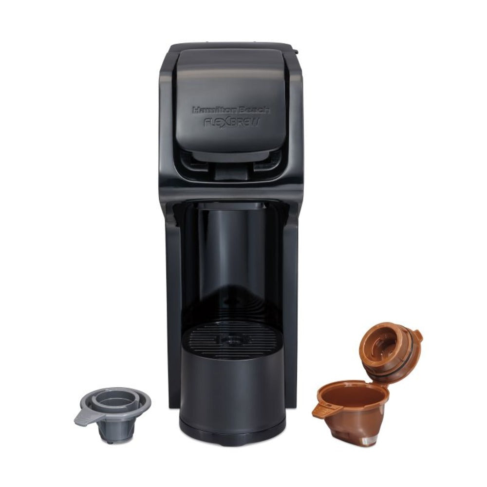 Hamilton Beach 49903C FlexBrew Single Serve Coffee Maker - Compact K-Cup & Ground Coffee Brewer for Home, Office, or Dorm - Perfect for Morning Coffee & Small Spaces