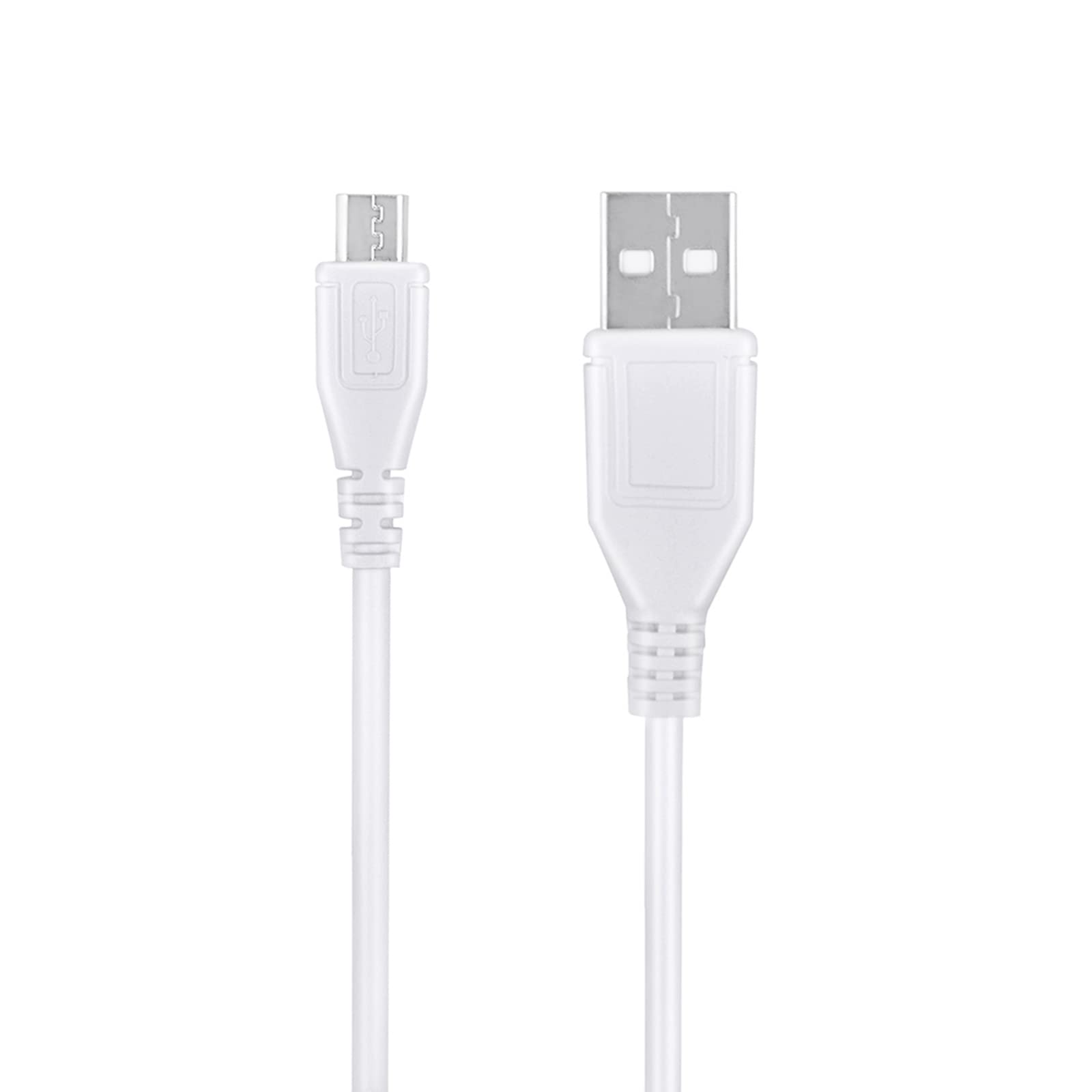5ft White Micro USB Charger Cable - Fast Charging & Durable Cord for Boom Swimmer, Smartphones, Tablets, Power Banks & More - Perfect for Home, Office & Travel Use