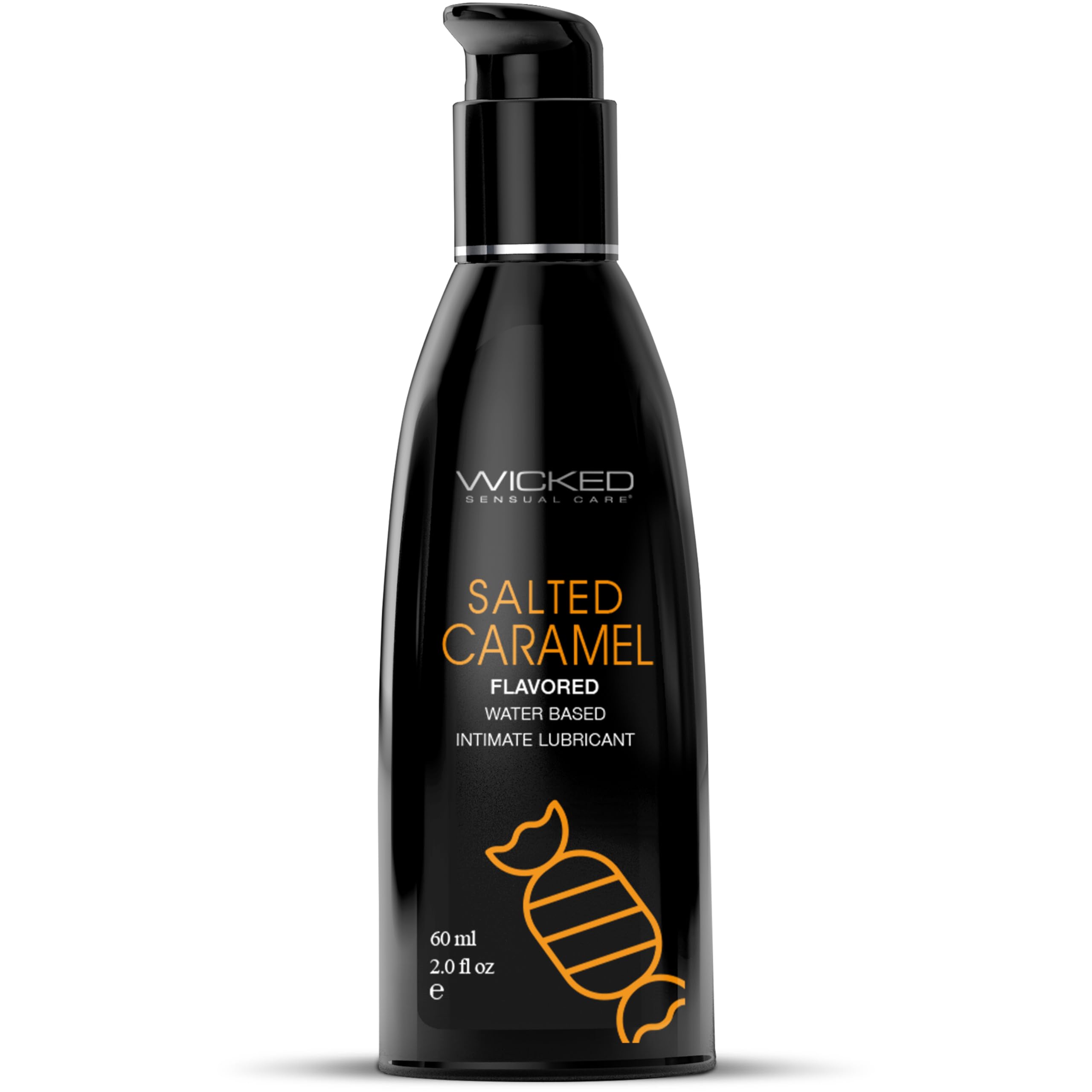 Wicked Water-Based Salted Caramel Lubricant 60ml - Long-Lasting, Hypoallergenic Personal Lubricant for Enhanced Sensation & Comfort - Perfect for Couples & Sensitive Skin
