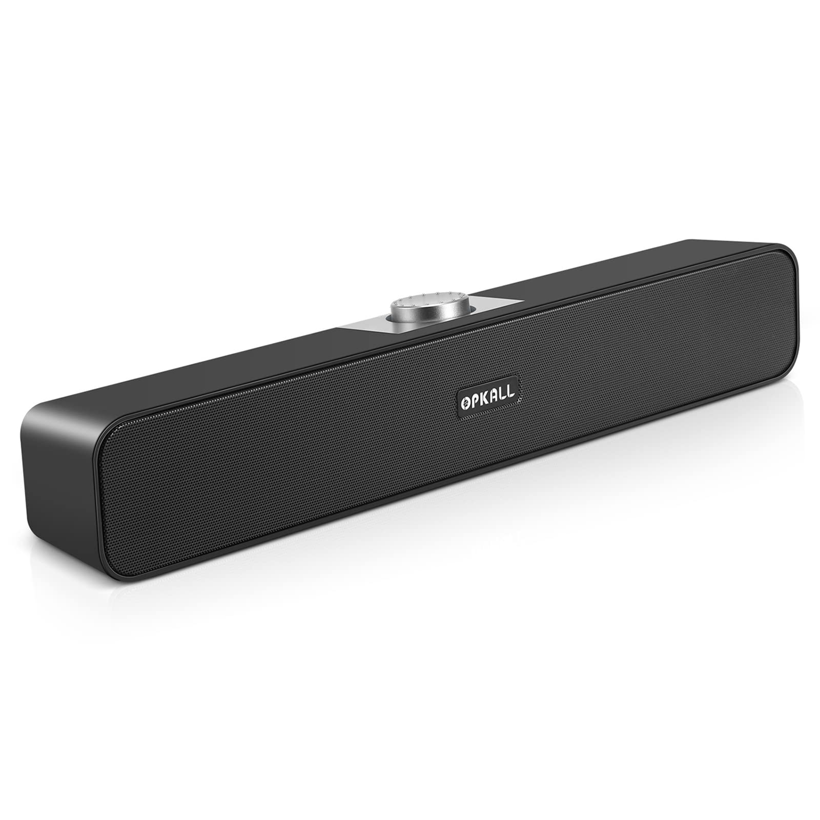 Premium USB-Powered Computer Soundbar - Stereo Desktop Speakers for PC, Laptop, Tablet & Smartphone | Plug & Play | Ideal for Home Office, Gaming & Multimedia Entertainment