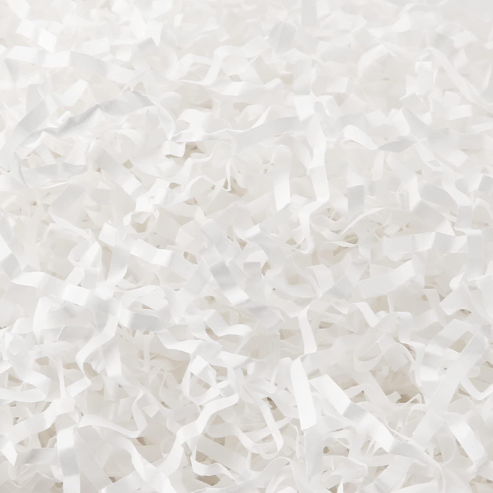1 LB White Crinkle Cut Paper Shred - Gift Basket & Wrapping Filler, Decorative Packing Material for Parties, Weddings, Easter Baskets & Home Decor