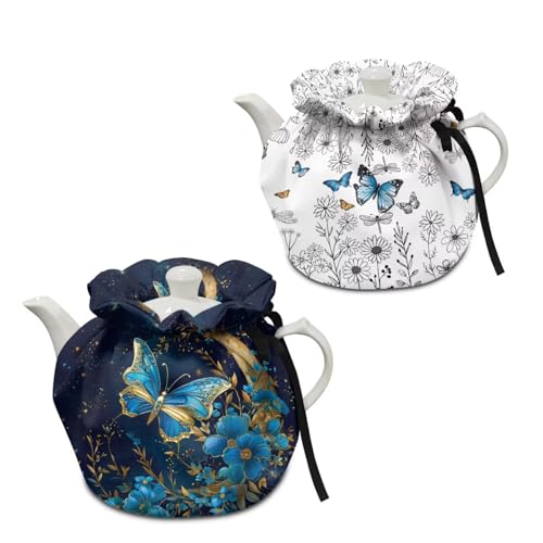 Blue Butterfly Flower Moon