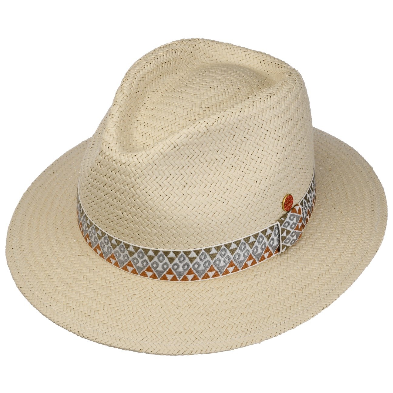 Stylish Mayser Mathis Color Band Straw Hat for Women - Summer Beach, Garden Party & Outdoor Fashion Accessory