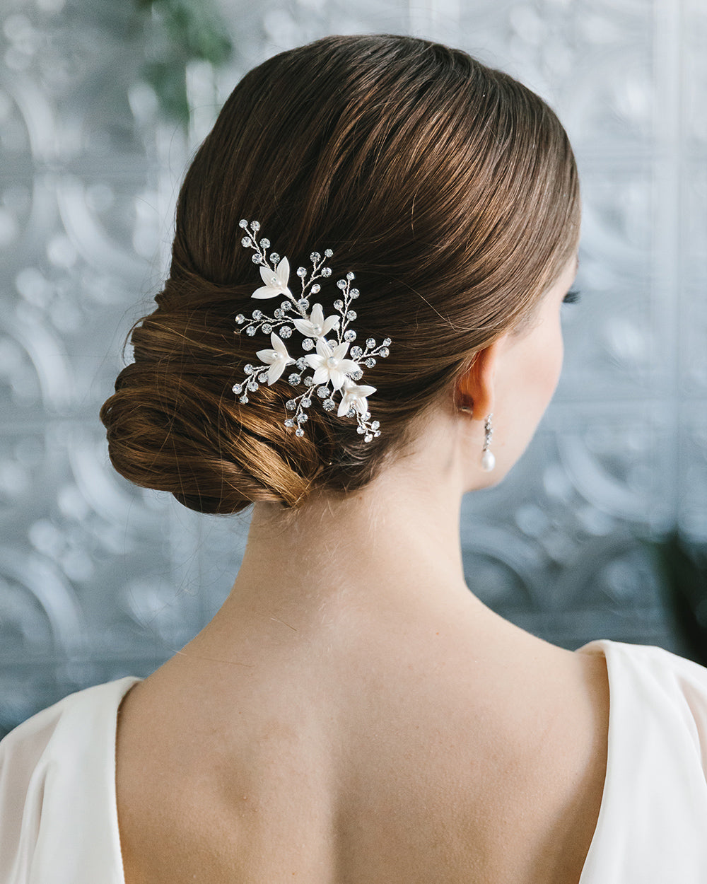 Elegant Maya Floral Hair Clip - Boho Chic Hair Accessory for Women & Girls - Perfect for Weddings, Parties & Everyday Style