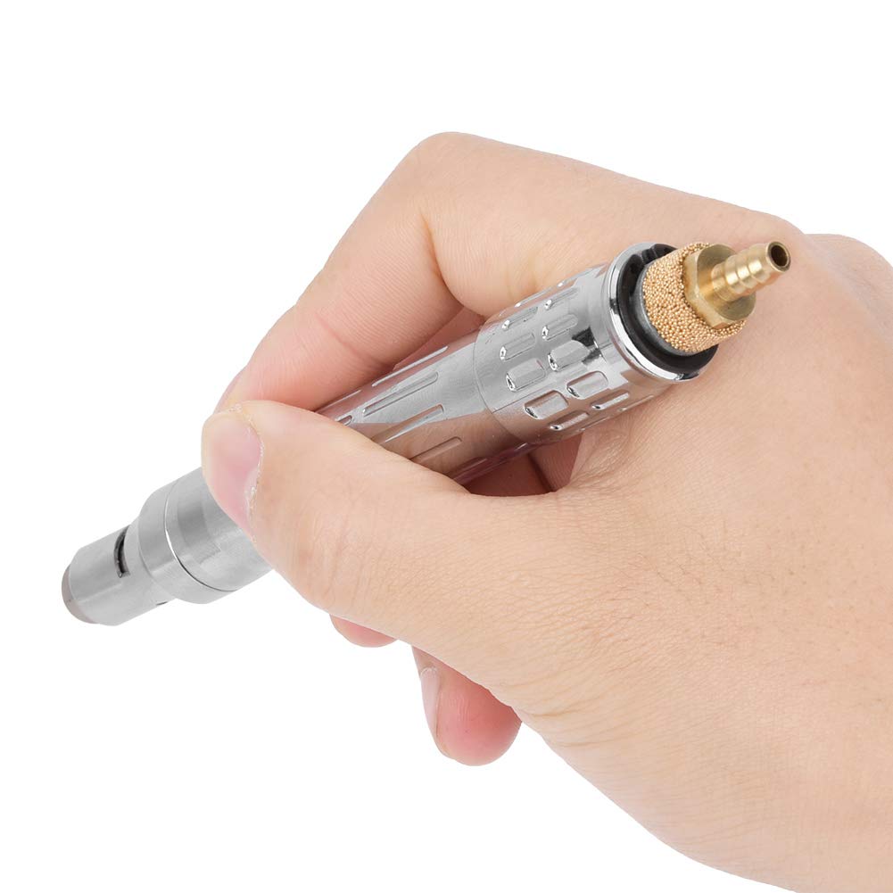Air Micro Die Grinder - High Power Saving Pneumatic Grinding Tool with 180° Straight Handle for Glass, Stone & Metal | Perfect for Jewelry Making, DIY Crafts & Precision Polishing