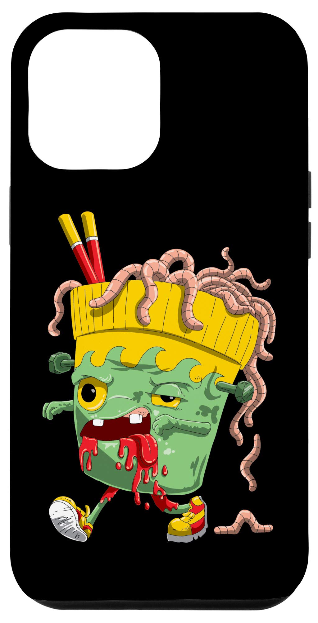 iPhone 12 Pro Max Zombie Ramen Noodles Halloween Case - Funny & Spooky Phone Cover for Costume Parties, Trick or Treat, Cosplay Events