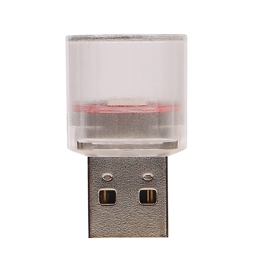 ZCARGEL 7-Color Mini USB Car LED Light - Interior Ambient Lighting for Cars, Home & Office Decoration - Multi-Color Nightlight Lamp for Mood Lighting & Night Driving
