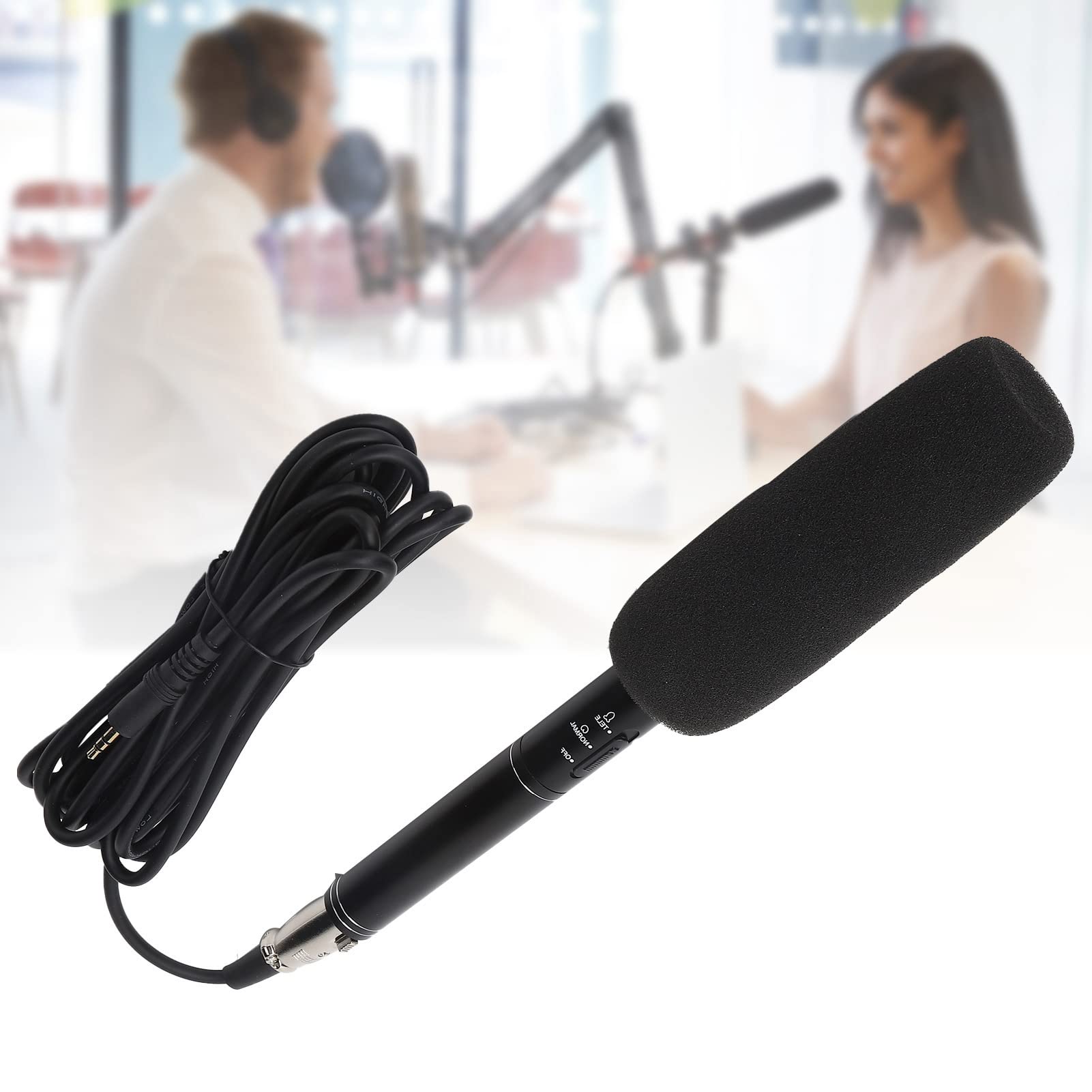 28cm Professional Cardioid Recording Microphone - Studio-Quality Interview Mic for Podcasting, YouTube, Live Streaming & Video Recording - Perfect for Creators, Singers & Broadcasters