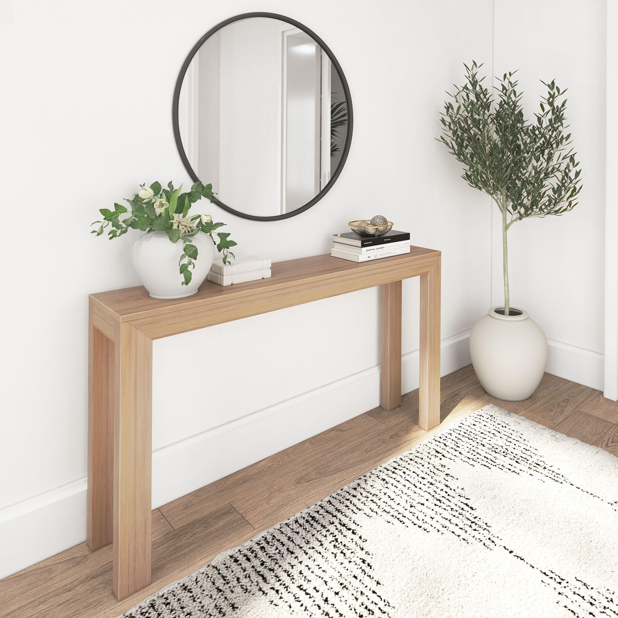 Modern Solid Wood Console Table 56