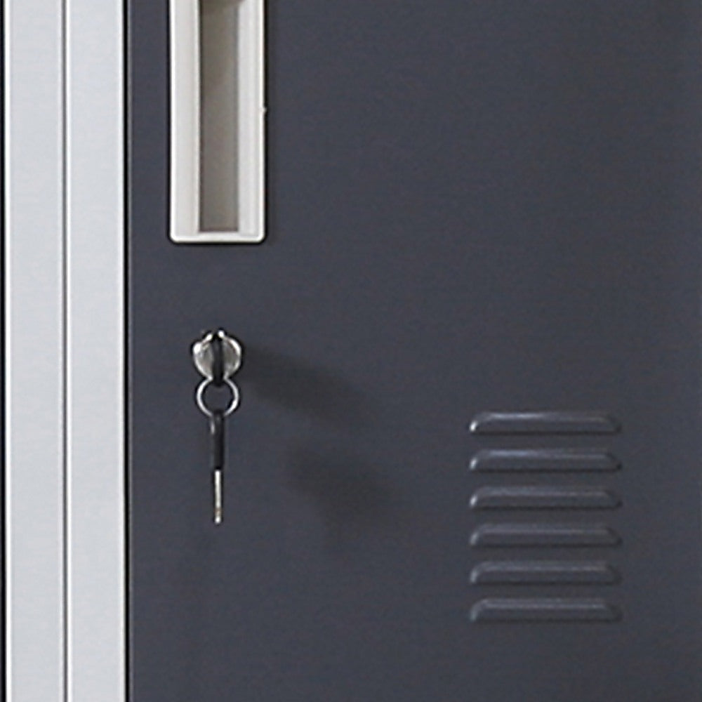 12-Door Locker with Standard Lock & Keys - Secure Storage for Office, Gym, Shed, School & Home | Ideal for Personal Belongings, Equipment & Valuables Protection