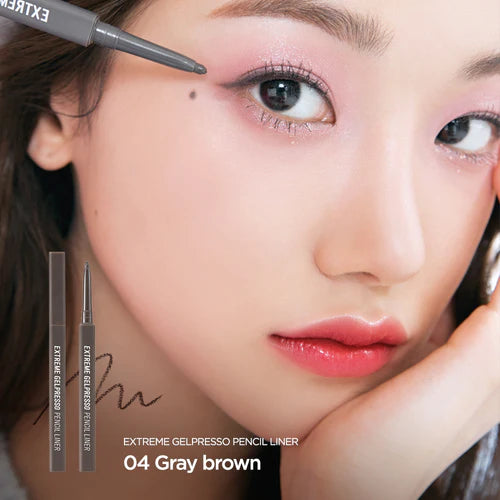 CLIO Extreme Gelpresso Pencil Eyeliner 0.35g - Long Lasting Waterproof Smudge Proof Eye Liner for Precise Winged Liner & Tightlining - Perfect for Everyday Makeup & Special Occasions