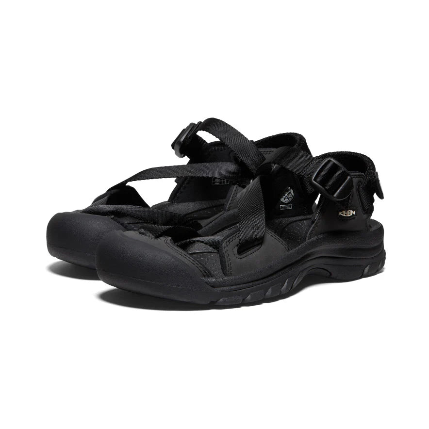 ZERRA Men's PORT II Sneakers - Black/Black - Comfortable Casual Shoes for Walking, Running & Gym Workouts