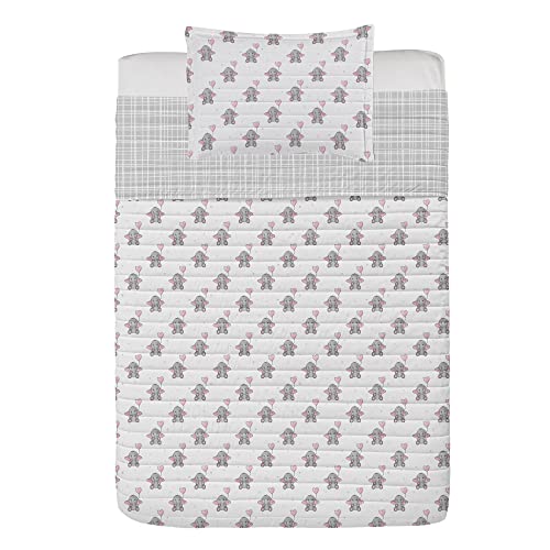 Pale Pink White Grey
