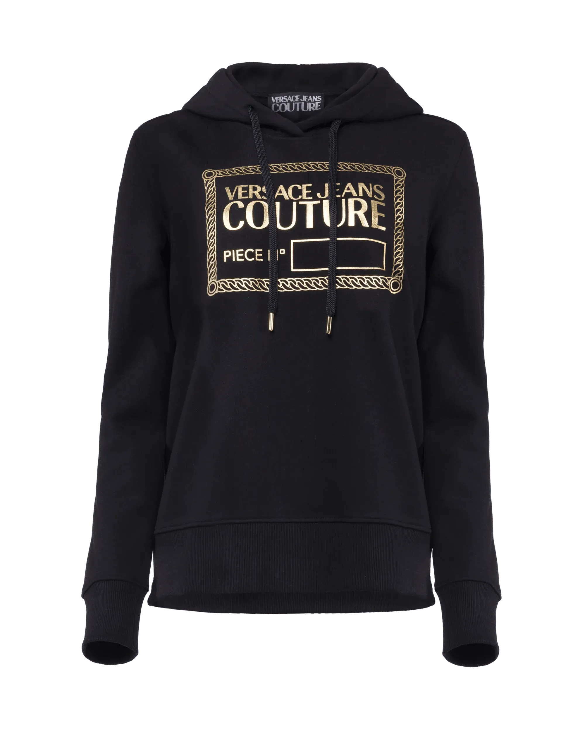Premium Gold Foil Logo Embroidered Sweatshirt for Men & Women - Soft Cotton Pullover Hoodie for Casual Wear, Street Style & Lounge Comfort