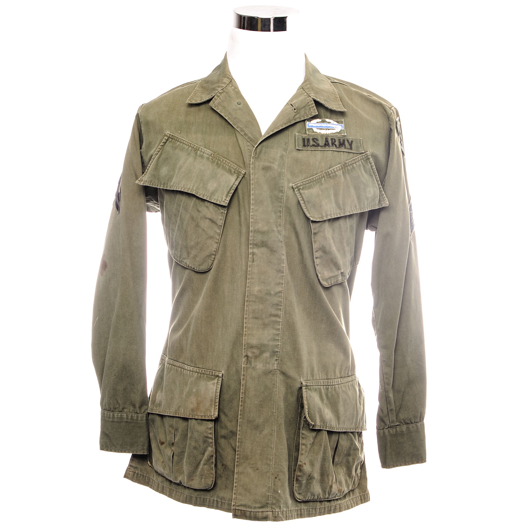 Vintage US Army 5th Pattern Tropical Combat Jacket - Ripstop Fabric - Vietnam War Era (1967) - 25th Infantry Division Sergeant - Military Collectible & Outdoor Adventure Gear