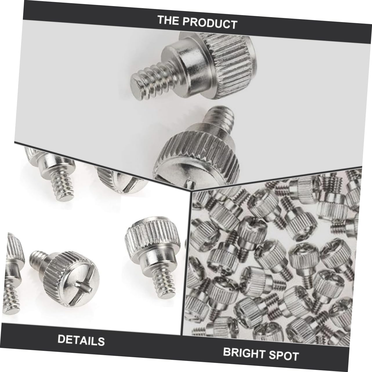 HOMSFOU 100pcs Black Computer Case Screws - M3 Thumbscrew Replacement for PC Build, XR Camera Lens Protector & Cube Light (Oxidation Resistant) - Perfect for DIY Computer Repair, Electronics Assembly, and Camera Equipment Maintenance
