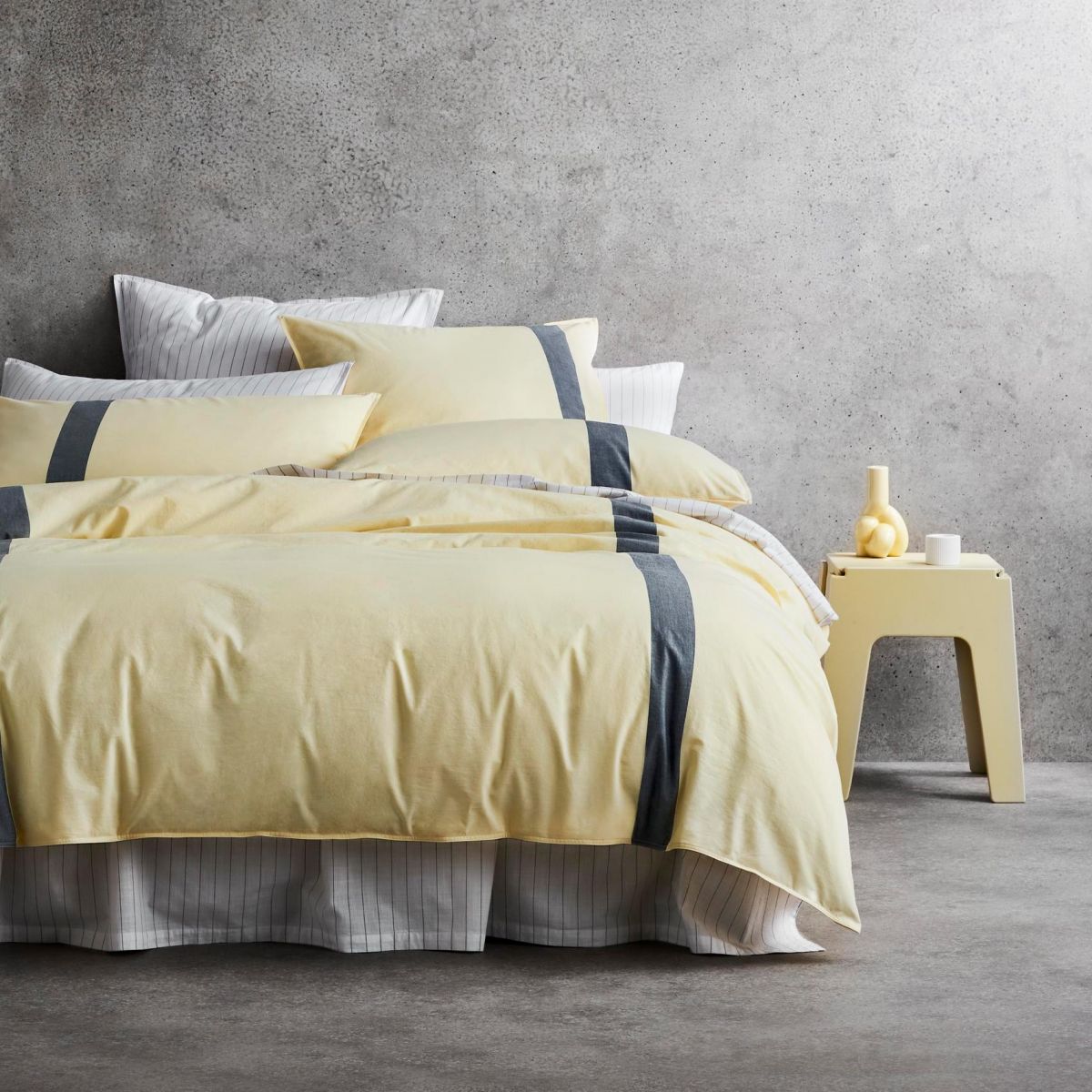 Sheridan Hanley Buttercream Quilt Cover Set - Soft Luxury Bedding for Master Bedroom & Guest Room Decor