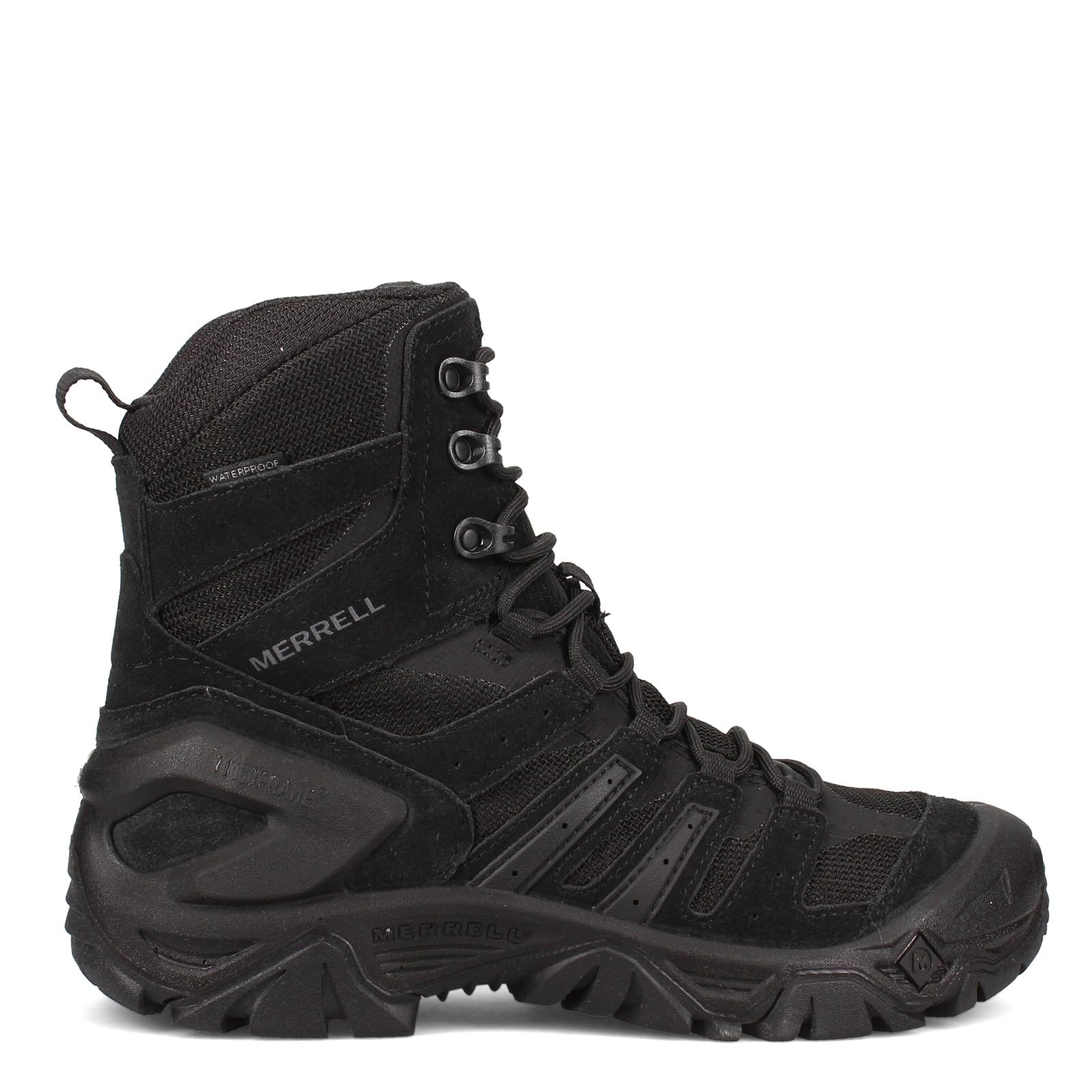 Merrell Men’s Strongfield Tactical 6” Waterproof Boots - Breathable & Comfortable Work Combat Hiking Shoes for Outdoor Adventures, Hunting & Military Use