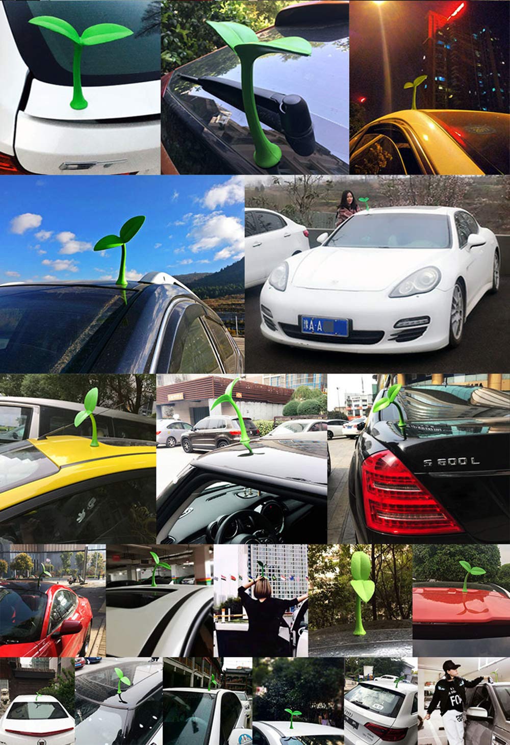 3D Grass Blade Car Decals - Exterior Stickers for Roof, Bumper & Hood - Realistic Green Car Accessories - Perfect for Car Shows, Themed Rides & Personalization
