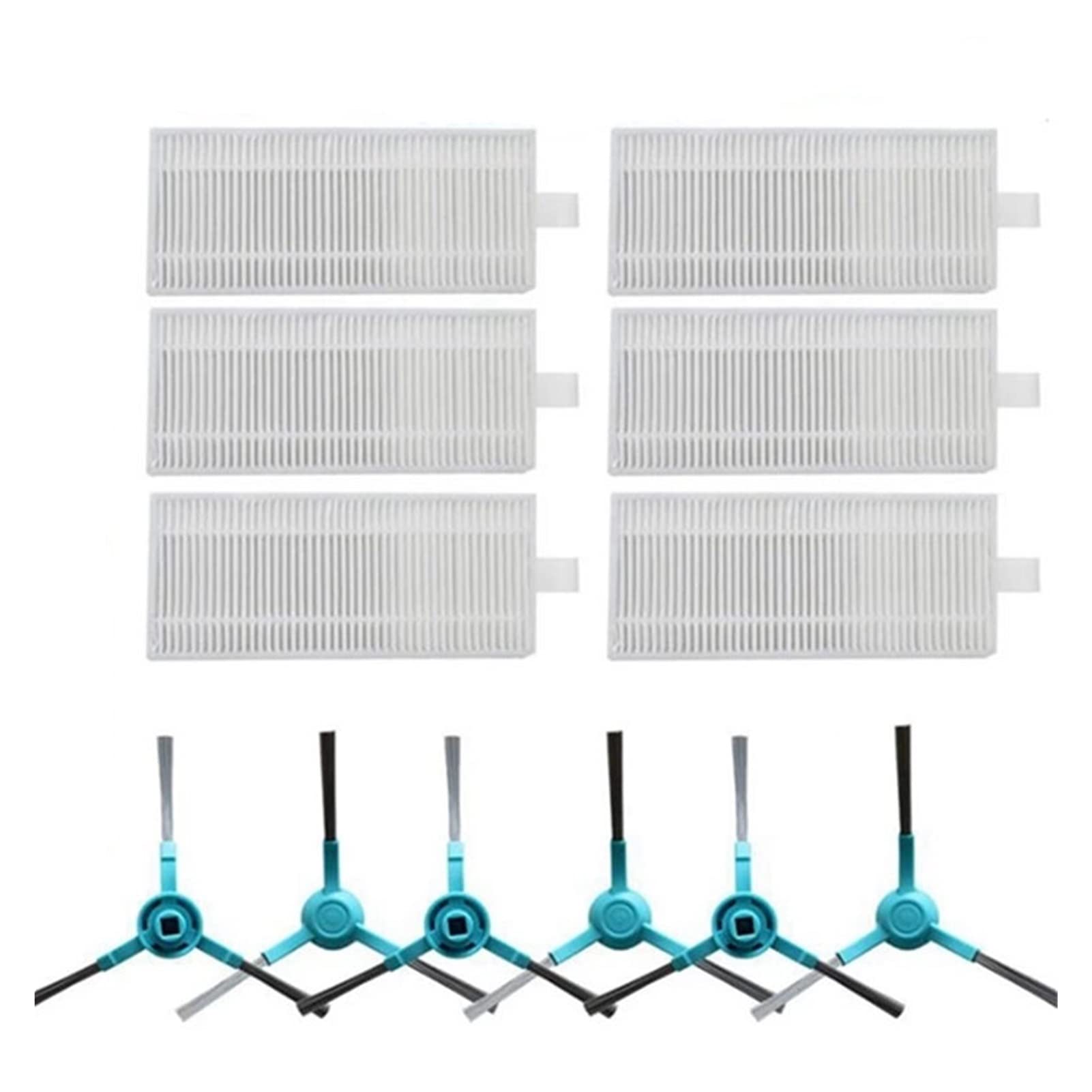 Cecotec Conga 2690 Robot Vacuum Cleaner Replacement Parts - HEPA Filter & Side Brush Kit | Compatible Accessories for Cecotec Conga 2690 | Perfect for Kitchen & Home Cleaning