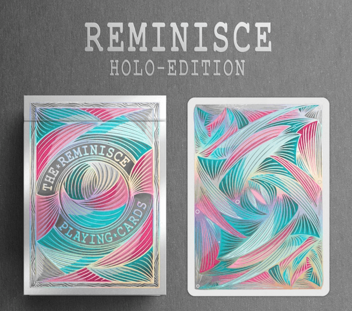 Reminisce Holo Playing Cards - Premium Holographic Deck for Magic Tricks, Poker & Card Games | Perfect for Parties, Gifts & Collectors
