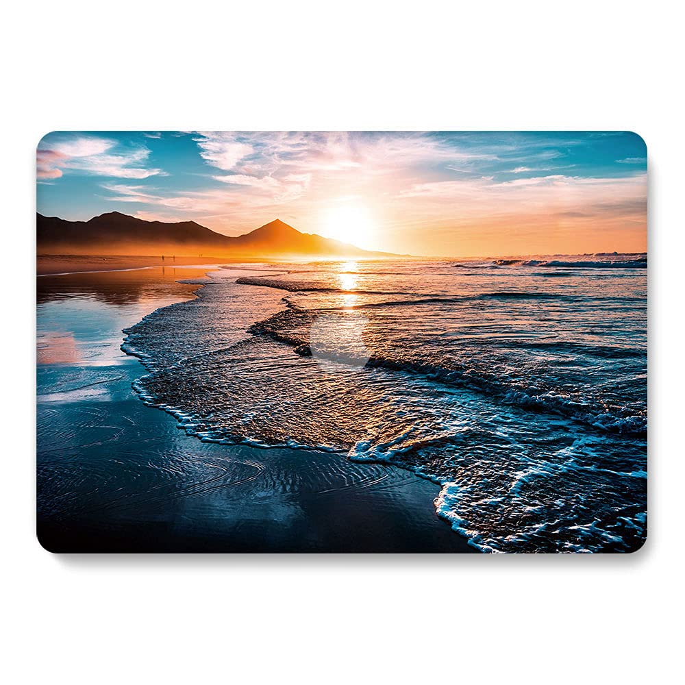 Premium Hard Shell Case for MacBook Pro 13 Inch (2016-2019 Models A1706/A1708/A1989/A2159) - Sunset Design | Protective Cover Compatible with Touch Bar & Touch ID | Perfect for Work, Travel & School