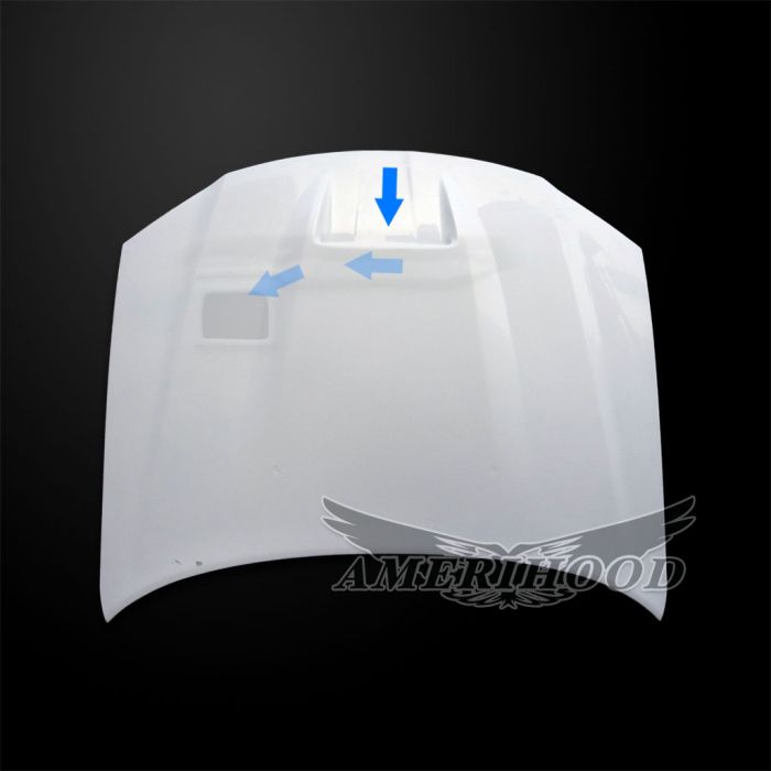 Amerihood SRT Functional Ram Air Hood for Chrysler 300 (2011-2024) - High-Performance Airflow Upgrade for Racing & Street Driving