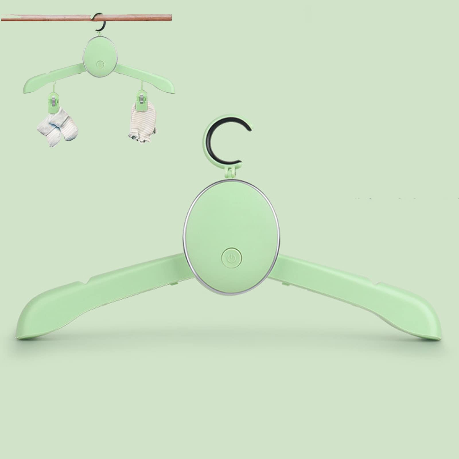 Portable Travel Clothes Dryer - PTC Heated Folding Hanger for Fast Drying, Compact Home & Hotel Garment Dryer for Business Trips, Dorms, Camping - Perfect for Quick Laundry on the Go