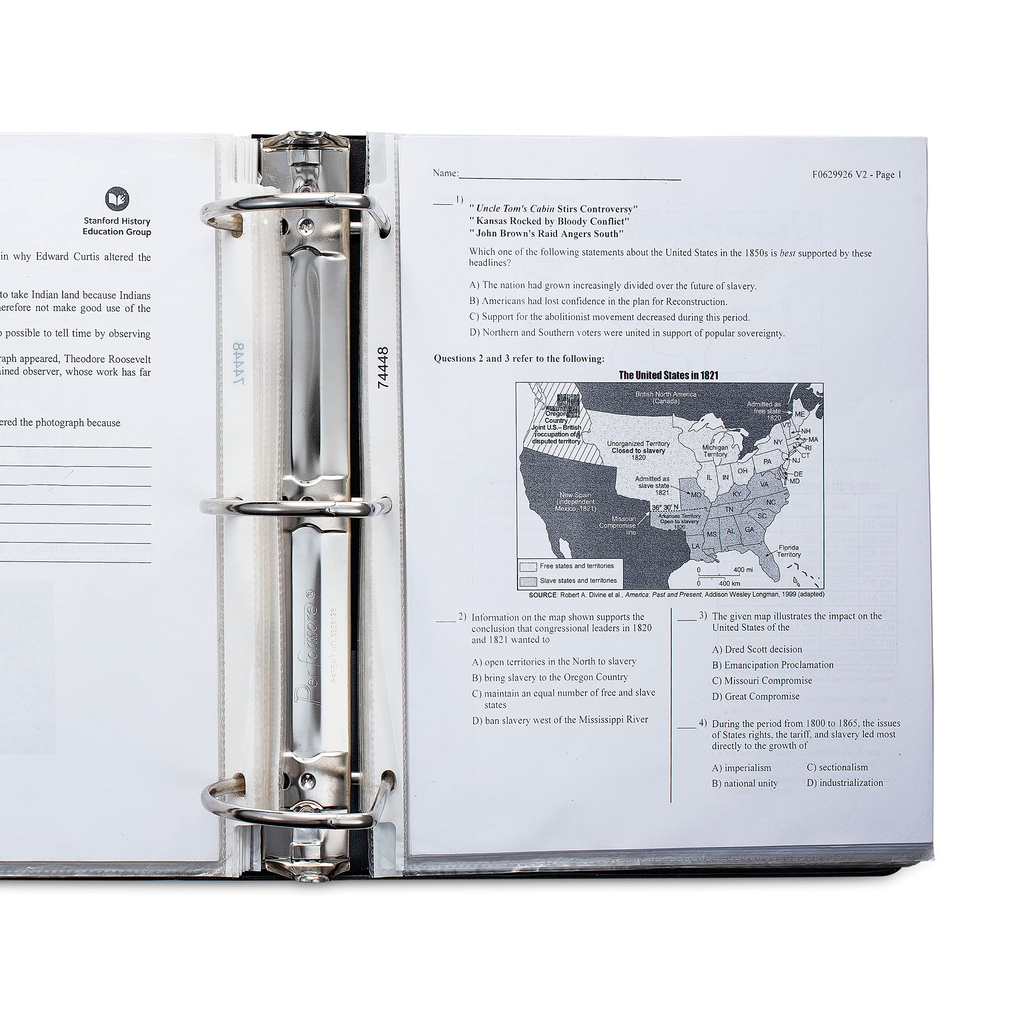Heavy Duty 3 Ring Binder 4 Inch D-Ring - Professional Clear View Presentation Binder for Letter Size 8.5 x 11 Documents (4 Pack, White) | Perfect for Office, School, Business Meetings & Organizing Reports