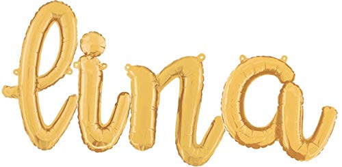 Toyland® 14 Inch Gold Foil Letter Balloons for Birthday Party Decorations - Perfect for Baby Showers, Graduations & Wedding Celebrations