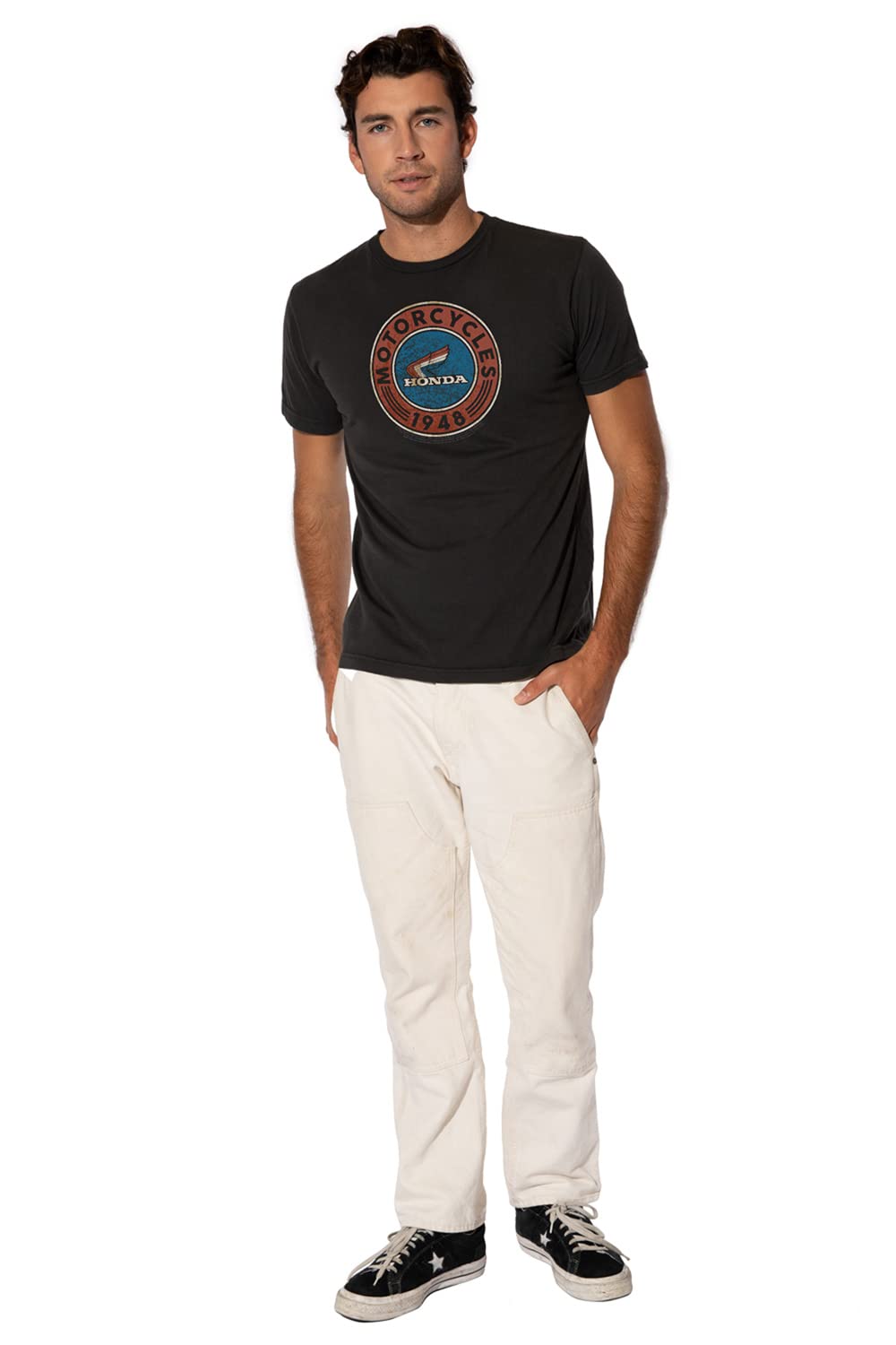 **Honda Motorcycle T-Shirt for Men - Short Sleeve Officially Licensed Riding Apparel - Perfect for Bikers, Motorcycle Enthusiasts & Casual Wear**