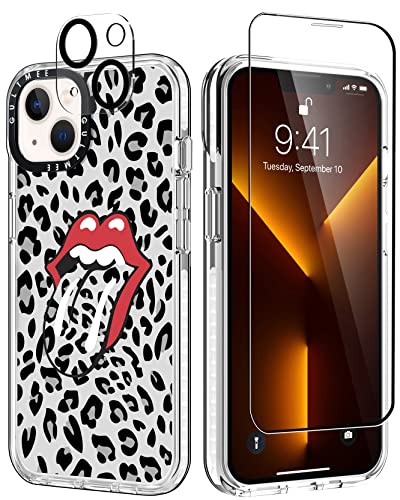Leopard Red Lips