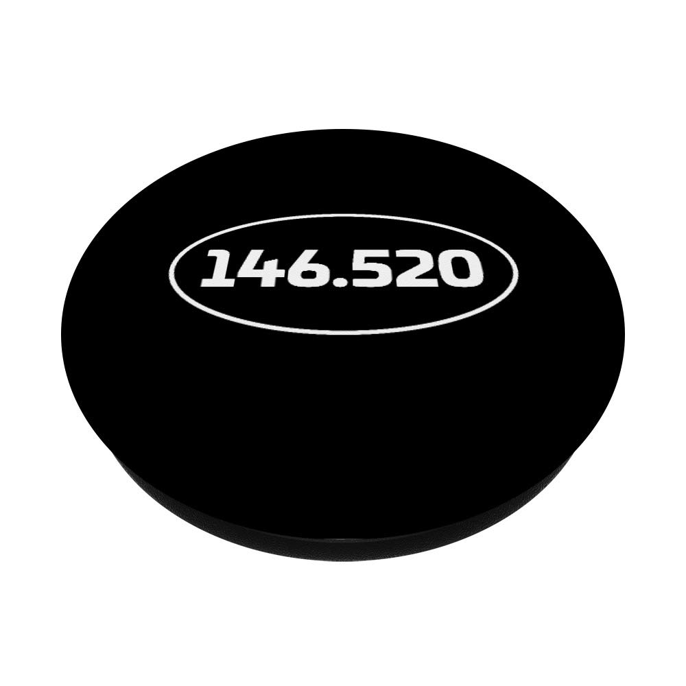 146.520 MHz 2m National Simplex Calling Frequency HAM Radio PopSockets Swappable PopGrip - Perfect for Amateur Radio Enthusiasts & HAM Operators