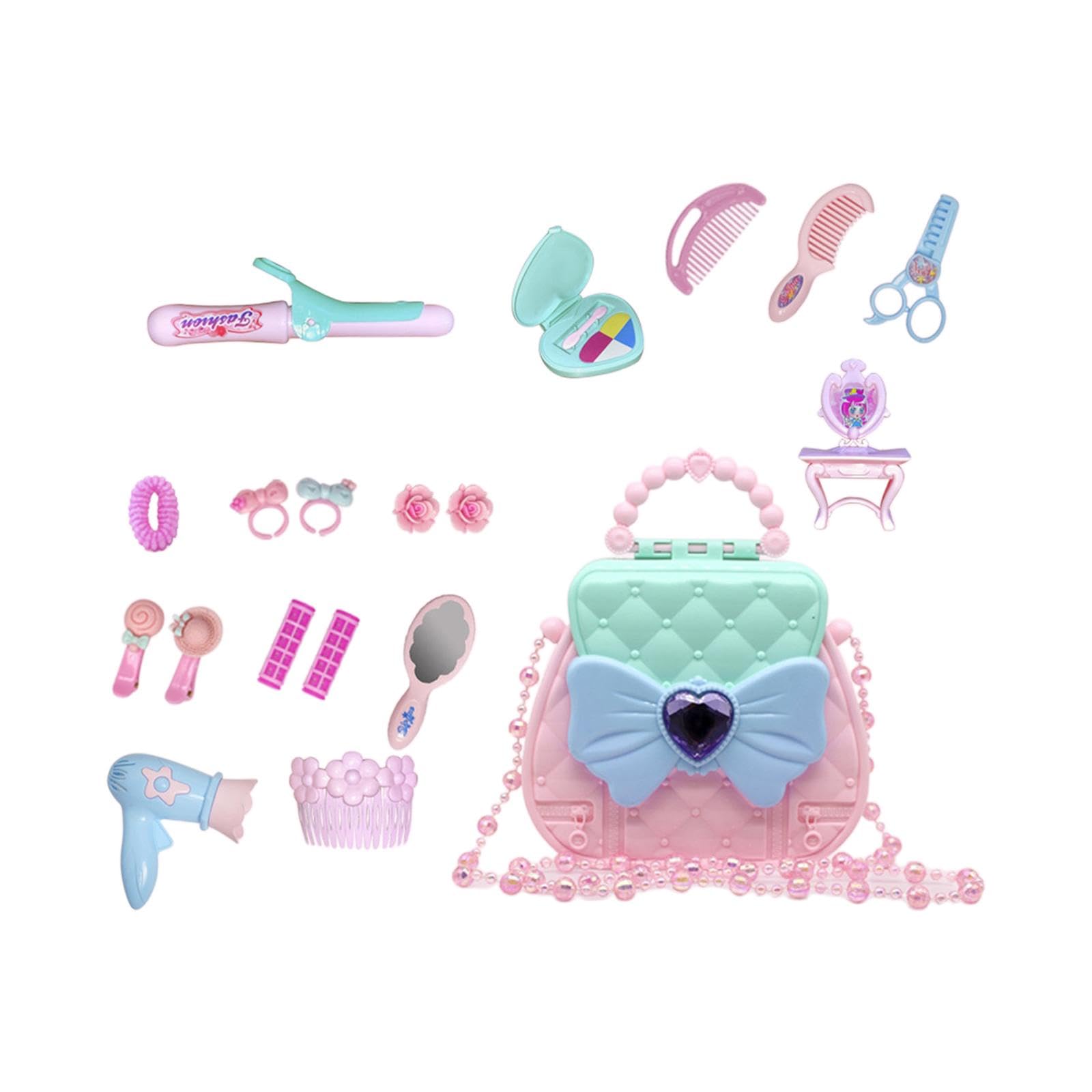 EHJRE Princess Pretend Play Handbag Toy Set for Toddlers - 18-Piece Fashion Accessories & Learning Purse Playset for Girls | Perfect Birthday Gift & Early Learning Decoration | Ideal for Dress-Up, Role Play & Tea Party Fun