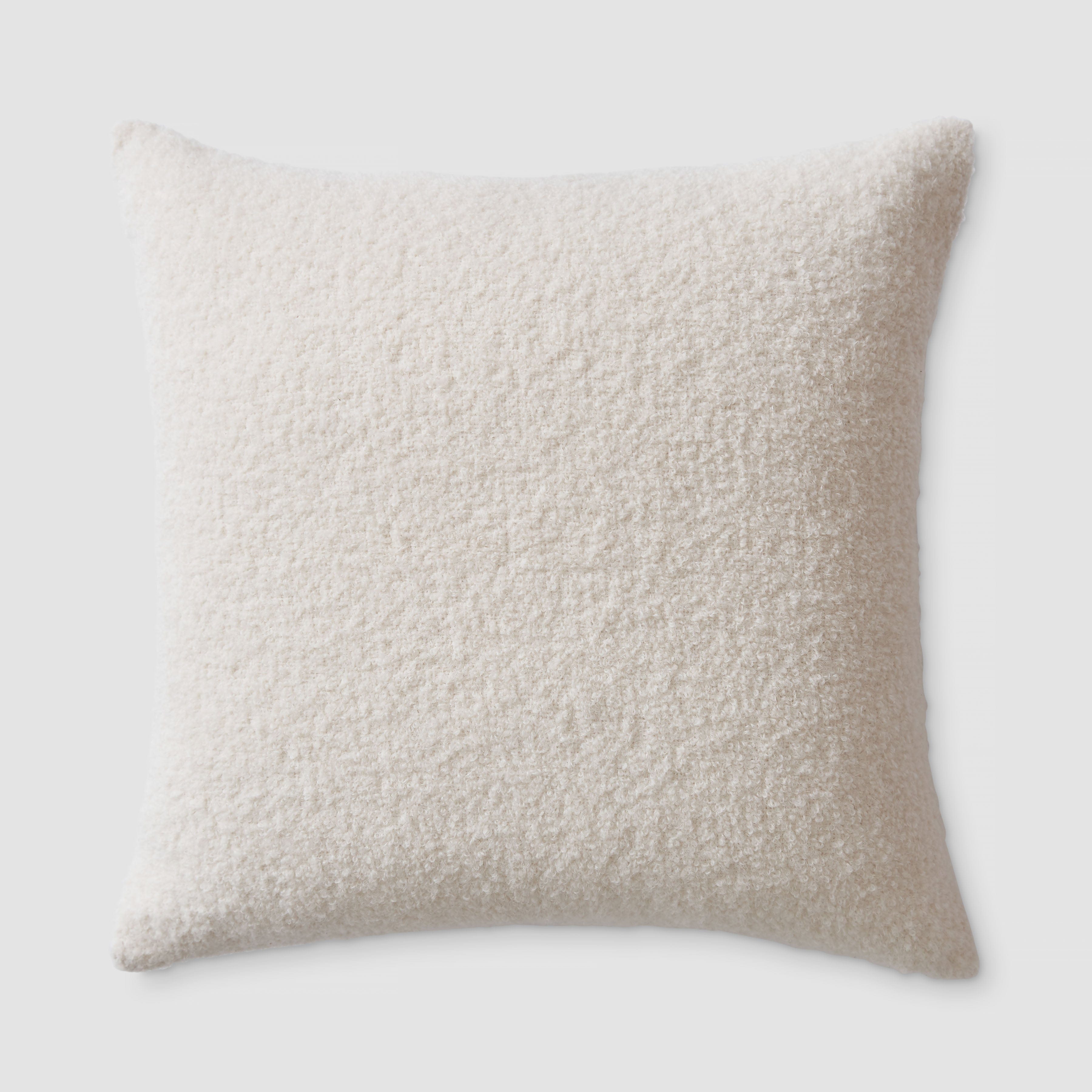 Catalina Boucle Pillow - Soft Textured Decorative Throw Pillow for Sofa, Bed & Couch - Luxury Home Decor Accent for Living Room, Bedroom & Nursery