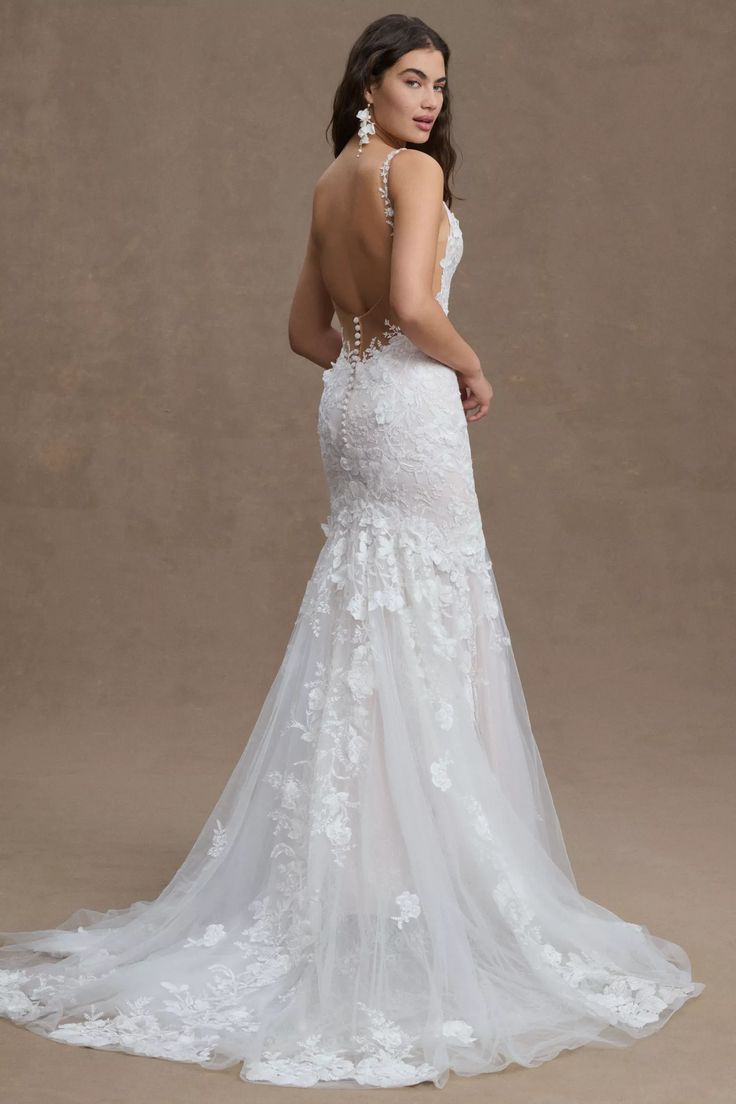 Wtoo Elora Gown – Elegant Lace Wedding Dress for Brides | Perfect for Beach, Church & Formal Ceremonies