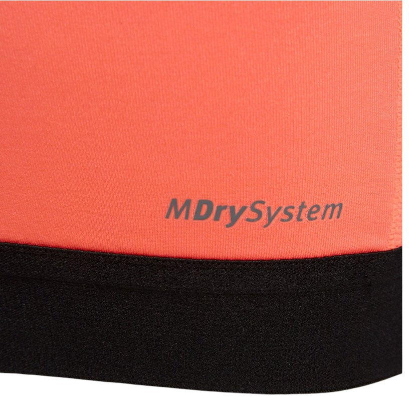 Macron Beatrix Sports Bra for Women - High Support Workout Bra in Coral - Perfect for Running, Yoga & Gym Fitness