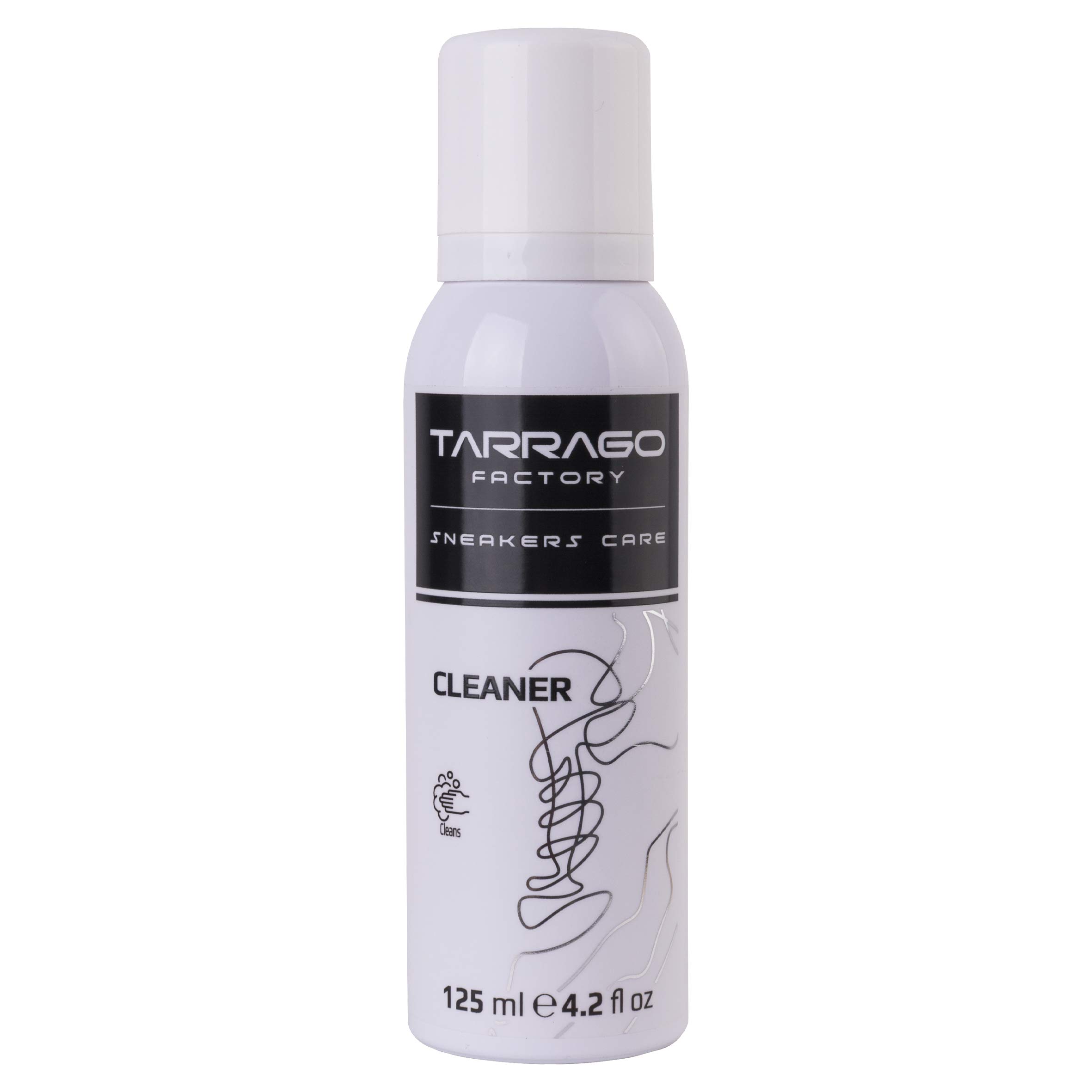 Tarrago Sneaker Care Cleaner Spray - Effective Shoe Cleaner for Suede, Leather, Nubuck, Canvas & More | 4.2 fl.oz Aluminum Bottle | Perfect for Daily Cleaning, Stain Removal & Sneaker Maintenance