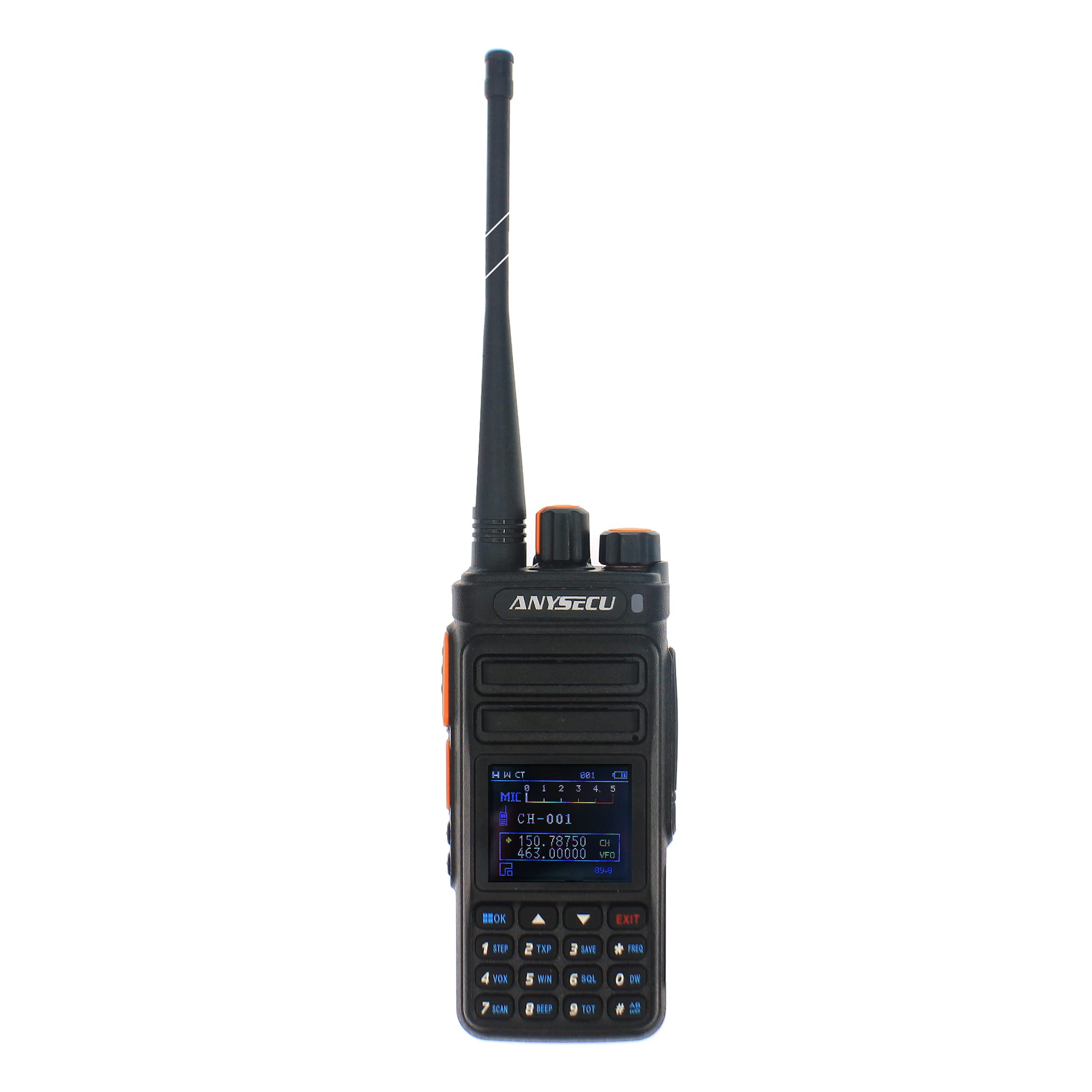 ANYSECU UVF9plus 10W UHF VHF Two-Way Radio with Frequency Counter - Long Range Walkie Talkie for Outdoor Adventures, Construction Sites & Emergency Communication
