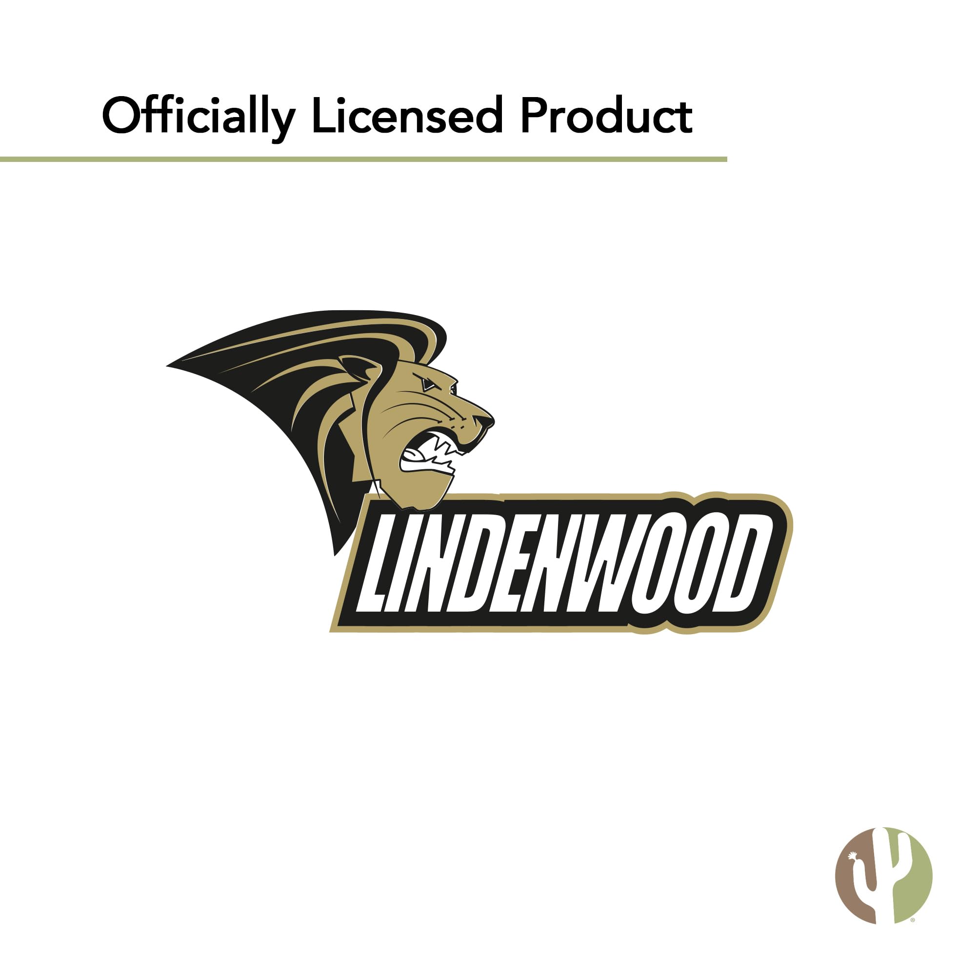 Desert Cactus Lindenwood University LU Lions Vinyl Decal Stickers - 13.46x10.94 Inch Sheet for Laptop, Water Bottle, Car, Scrapbook - Perfect for School Spirit, College Pride & DIY Crafts