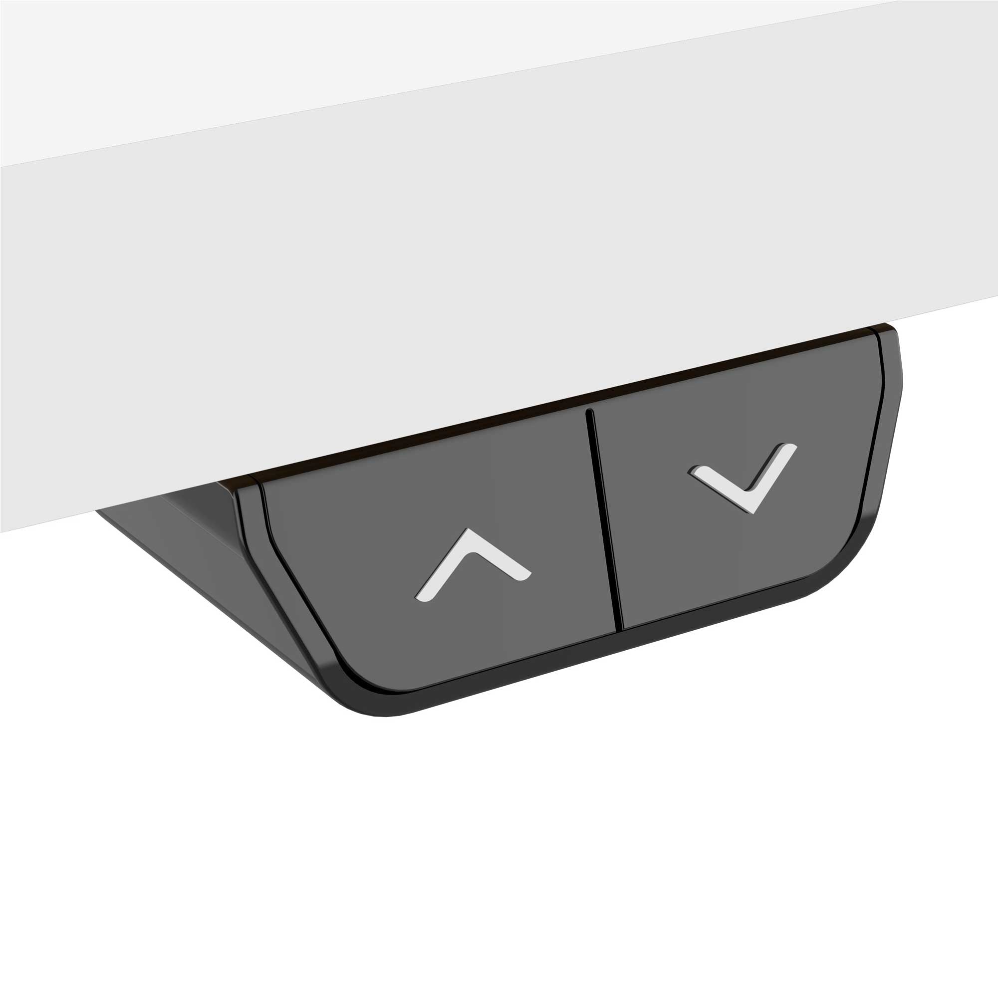 Adjustable Electric Sit Stand Desk with Single Motor & White Desktop - Ideal for Home Office, Gaming & Workspace (Model DH67)